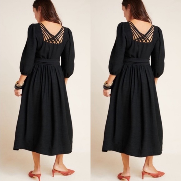 Anthropologie The Odells Hyacinth Midi Dress - Picture 2 of 2
